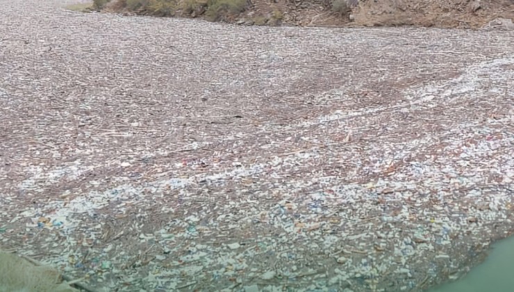 Два водоема в Дагестане покрылись мусором - «Экология России»