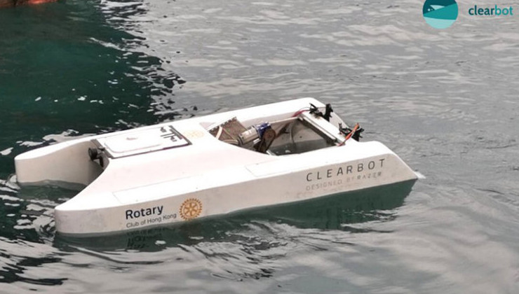 Clearbot Neo очищает порты Гонконга от мусора - «В мире»