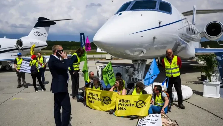 Климатические активисты саботировали авиавыставку в Женеве - «В мире»