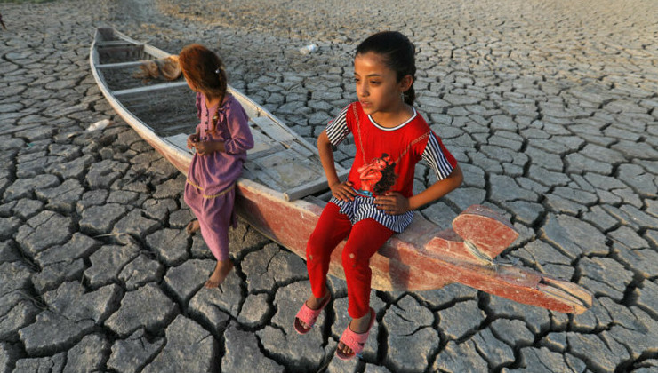 Ирак продолжает бороться с 50-градусной жарой и засухой - «В мире»