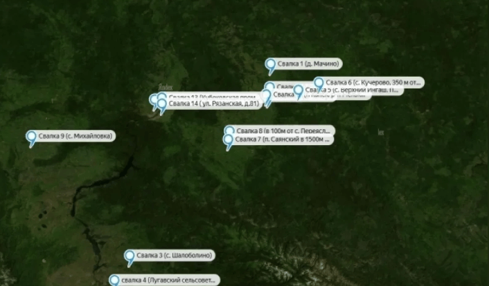 Красноярском крае появилась интерактивная карта несанкционированных свалок - «Экология России»