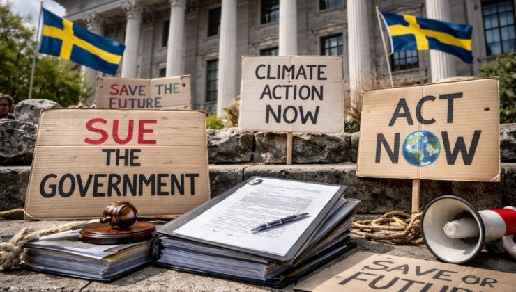 Молодые активисты в Швеции вновь подали иск к правительству из-за климата - «В мире»
