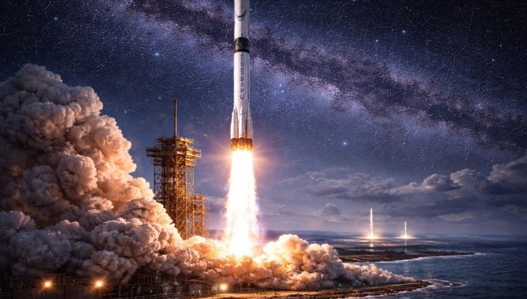 Ученые впервые измерили загрязнение атмосферы при сходе ракеты Falcon 9 - «Экология России»