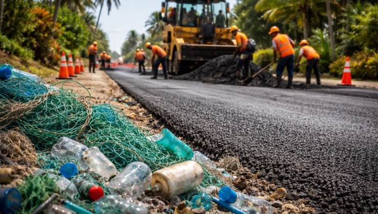 На Гавайях асфальт — с добавлением рыболовных сетей - «Экология России»