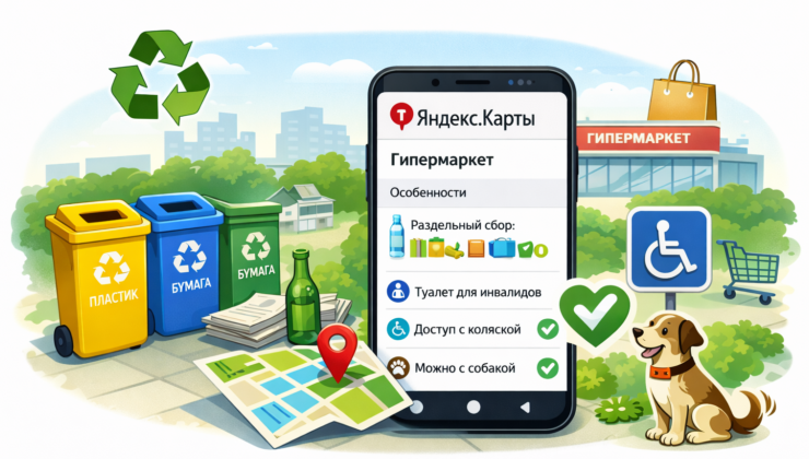 В Яндекс.Картах появилась информация о раздельном сборе отходов и доступности гипермаркетов - «Зеленая Экономика»