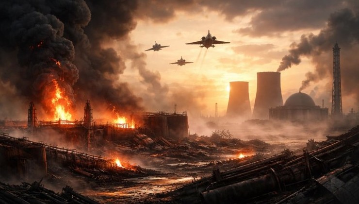 Военные действия на Ближнем Востоке: 5 млн тонн выбросов и радиационные риски - «В мире»