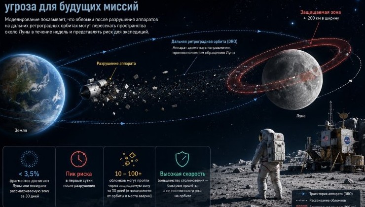 Космический мусор может создать новые риски для полётов к Луне - «Экология России»